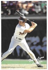 FRED LYNN 1990 Team Issued Baseball 3.75″ x 5.75″ Postcard San Diego Padres NM