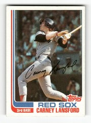 1982 Topps Carney Lansford #91 Boston Red Sox Wrong Back Error