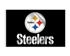 Pittsburgh Steelers 3×5 ft Flag / Banner NFL Fan Cave/Bar Black & White NEW