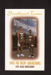 Southwest Texas State Bobcats Jeff Foster 1997-98 Basketball Pocket Schedule