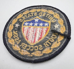 1980’s United States youth Soccer Association Cloth patch Badge 77 mm Diameter