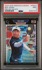 2023 Leaf Pro Set Metal Limited Edition Ben Johns Black /49 RC PSA 9 Mint