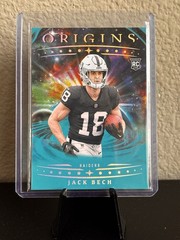 2025 Panini Origins Rookies Jack Bech, Jack Bech #124 Turquoise /50 (RC)
