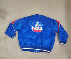 Vintage 90s New Jersey Nets Jacket XXL NBA Hardwood Classics G-III