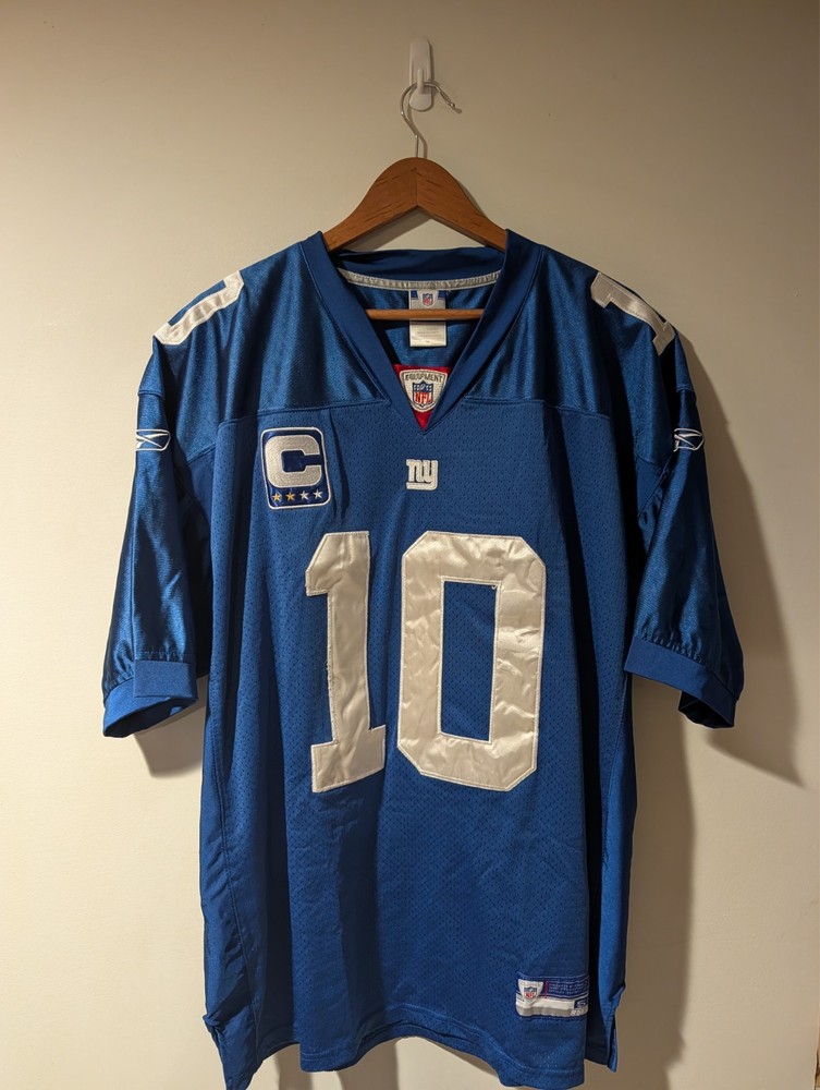 New York Giants Eli Manning 10 Captain Football Jersey Mens Size 54 XXL