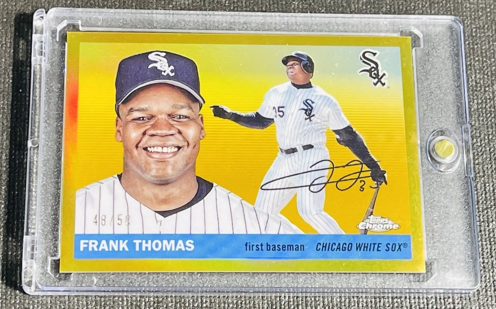 2025 TOPPS CHROME PLATINUM BASEBALL GOLD REFRACTOR FRANK THOMAS /50