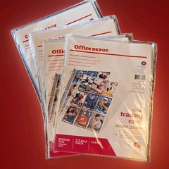 4 Packs of Trading Card Protective Pages 2.5″ X 3.5″ Thick New P4