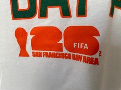2026 FIFA World Cup Mundial San Francisco Bay Area Cotton Shirt Size L Licensed