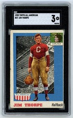 1955 Topps All American #37 Jim Thorpe Carlisle SGC 3 HOF