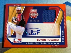 2021 Elite Extra Edition EDWIN ROSARIO Dominican Prospect League Relic Auto /149
