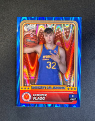 2024 Topps Chrome Cooper Flagg RC Blue Ray Wave Mcdonalds All American Mavericks