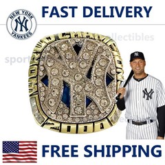 2000 NY Yankees World Series Ring – JETER #2 – Fan Gift – MLB Replica Ring