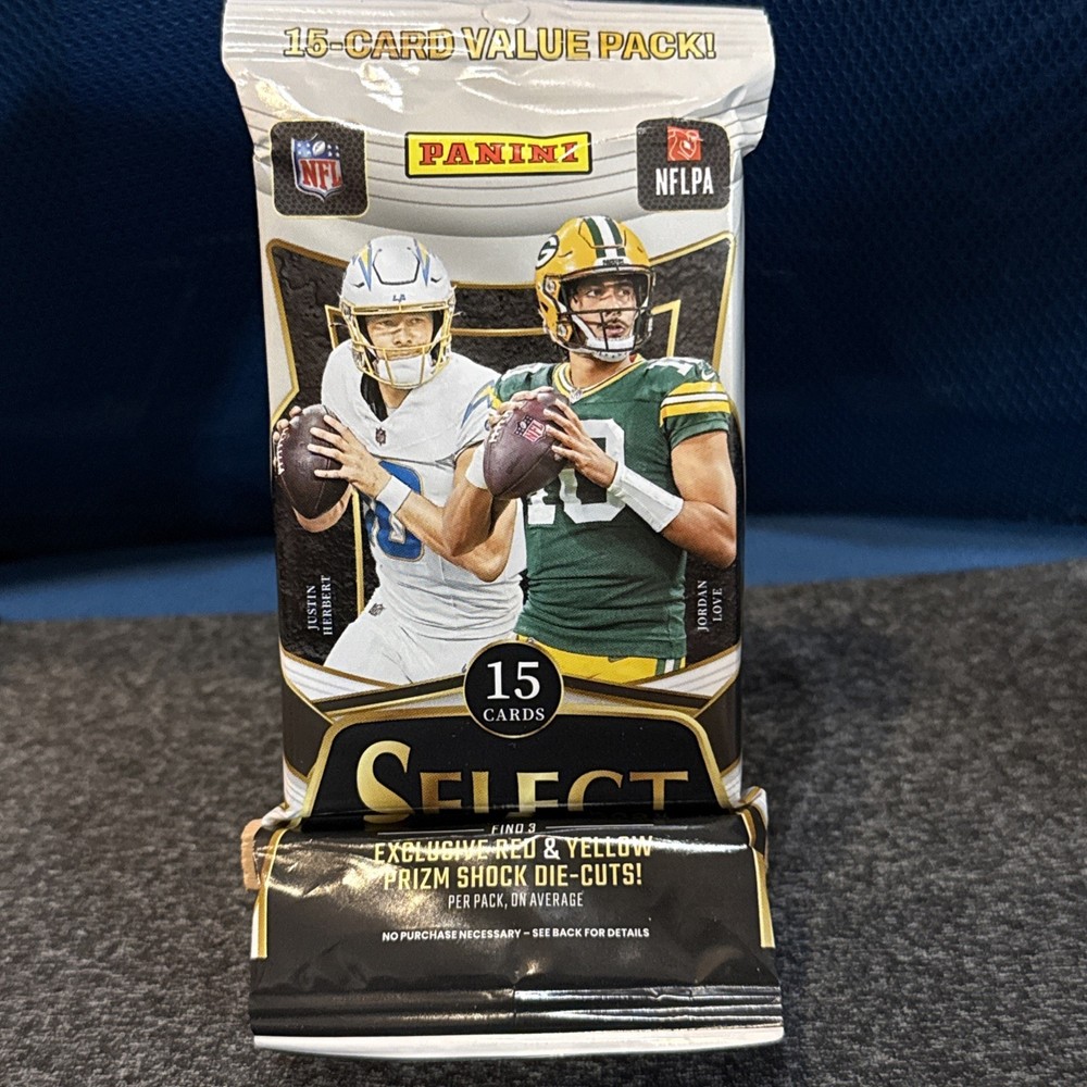 2024 Panini Select Football Factory Sealed Fat Packs 15 Cards Per Pack!