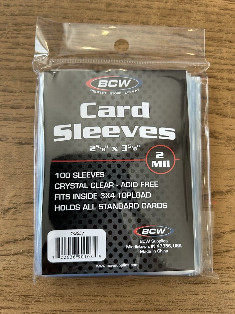 *5 Packs* BCW Standard Soft Penny Sleeves 100ct – 500 Total Sleeves Included