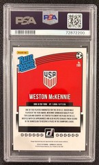 2018 Panini Donruss Weston McKennie Red Press Proof #199 PSA 9 Rookie