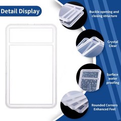 Empty Graded Card Slab Case – Snap Fit Holder for Pokémon, TCG, etc – Clear
