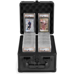 Aluminum Alloy Graded Card Storage Box – Fits 60+ Card Slabs