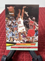 1992-93 Fleer Ultra Harold Miner Rookie #293 VS Michael Jordan Miami Heat