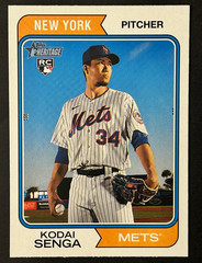 Topps 2023 Heritage Rookie Variation Kodai Senga RC New York Mets #80 Base