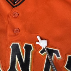 Majestic San Francisco Giants Buster Posey MLB Jersey Orange Mens Small