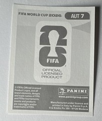 Panini FIFA World Cup 2026 Stefan Posch Austria AUT 7 Soccer Sticker Portrait