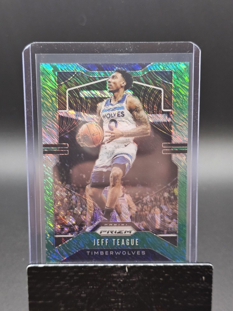 2019-20 Panini Prizm FOTL Green Shimmer Prizm Jeff Teague #/25