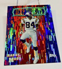 1999 Topps Season’s Best Randy Moss Metallic Foil Deep Threats #SB13 Vikings N/M