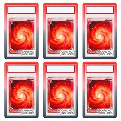 6Pcs Gradient Slab Bumper Guard Protector Skin TPU Stackable For PSA Graded Card