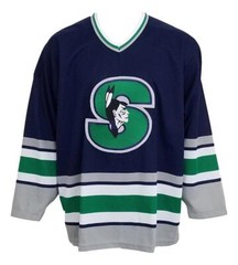 Custom Names Retro Springfield Indians Greig Hockey Jersey Youth/Mens Sewn S-6XL