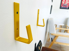 Gold Championship Belt Wall Mount Brackets | Wall Display Hooks (Set of 2)