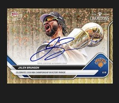 PRESALE 2025-26 Topps Now NBA #OS01 Jalen Brunson Knicks 1/1 Auto