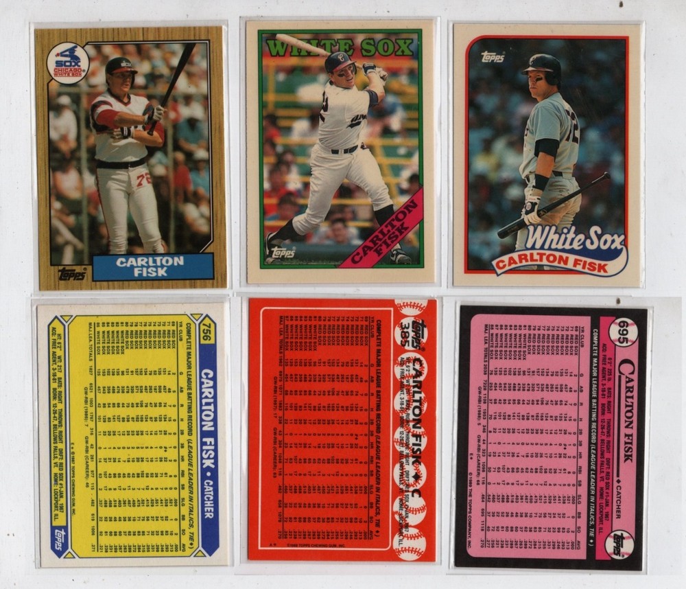 Topps Carlton Fisk Collectors Edition/Tiffany 3 CT. Card Lot~FREE S&H
