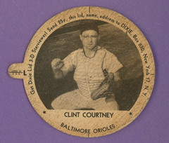 1954 Dixie Lids Clint Cortney Baltimore Orioles Producers Ice Cream