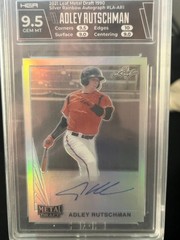 2021 Leaf Metal Draft 1990 Silver Rainbow Auto Adley Rutschman HGA 9.5