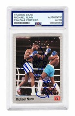 Michael ‘Second To’ Nunn Signed 1991 All World Boxing Trading Card #29 (PSA/DNA)
