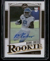 2021 Panini Legacy #170 Michael Carter Rookies Premium Penmanship Silver Auto
