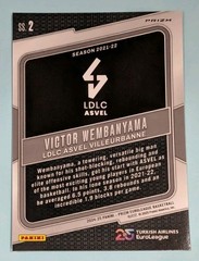 Victor Wembanyama 2024-25 Panini Prizm EuroLeague Hype #2 Green Prizm Spurs LDLC
