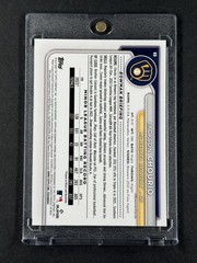 Jackson Chourio ROOKIE RC 2024 Bowman Chrome Sapphire Yellow #/75 Brewers