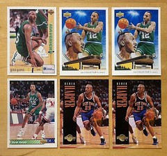 Derek Harper Lot Of 6 Mixed Brand 1991-1995 Mavericks/New York Knicks NM-MT