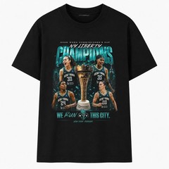 Liberty Shirts New York Liberty Commissioner’s Cup 2026 Champions Black T Shirt