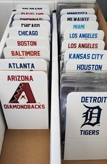 30 TALL Sports Card Dividers with FREE Custom MLB Team Logo Labels