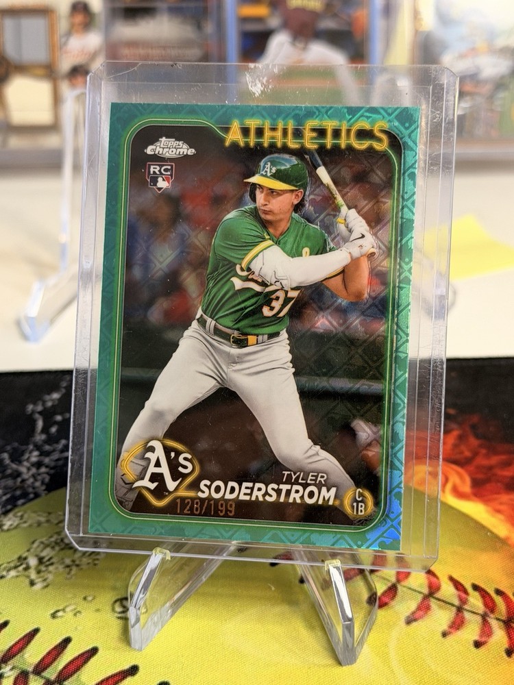 2024 Topps Chrome Logofractor Edition -Tyler Soderstrom #298 Aqua Refractor /199