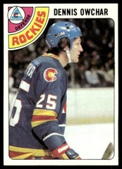 1978-79 Topps Hockey Card Dennis Owchar B Colorado Rockies #19