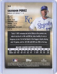 2023 Stadium Club #163 Salvador Perez Red Foil