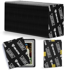 110 Pack Trading Card Protector Shipping 3.5 X 4.5 Inch Black Hobby
