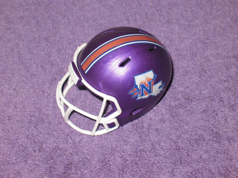 Northwestern State Demons Purple Custom Pocket Pro Helmet