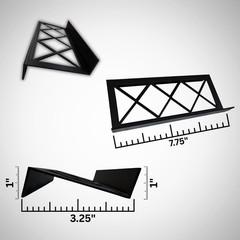 Display Case Card Riser Stands – Perfect for 24×36 Cases- 33 Risers! Holds slabs
