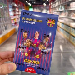 2025-26 DAKA FC Barcelona Team Box Factory Sealed TOP AUDIENCE Soccer Star Cards
