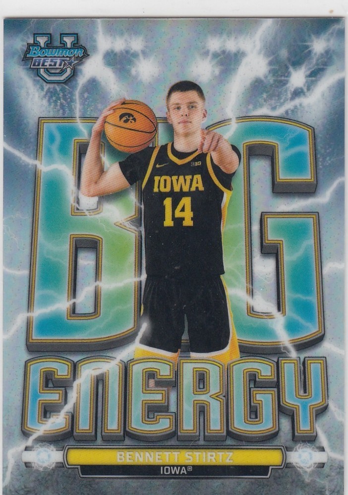 2025-26 Bowman U Best #BE-17 BENNETT STIRTZ Big Energy Case Hit ZV