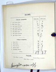 1898 Exeter Andover Track Meet Program Handwritten Results First Exeter Win